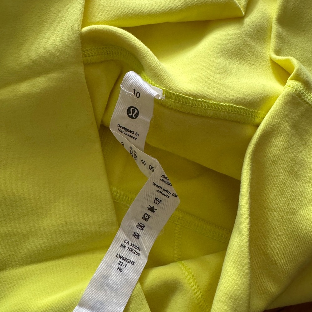 Lululemon Align crop pants - yellow